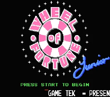 Wheel of Fortune - Junior Edition (USA) screen shot title